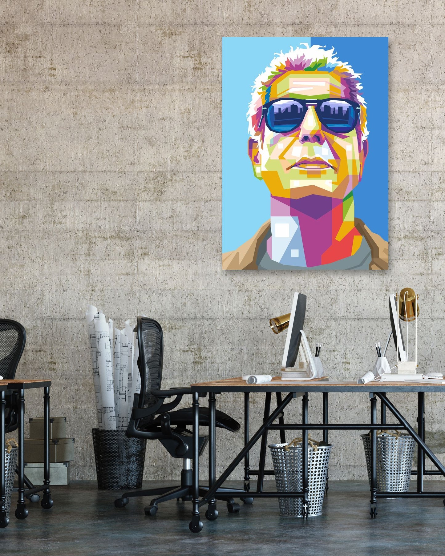 Anthony Bourdain in Pop Art - @WpapArtist