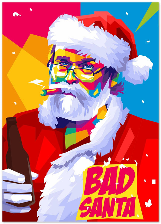 Bad Santa Pop Art - @WpapArtist