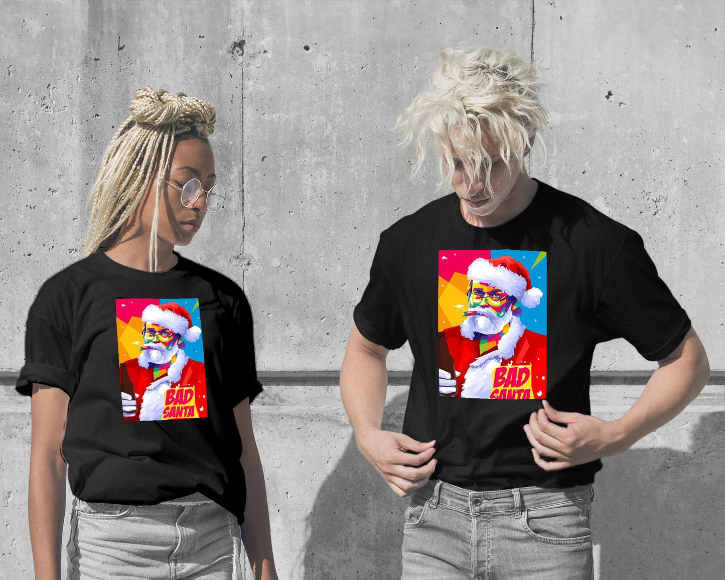 Bad Santa Pop Art - @WpapArtist