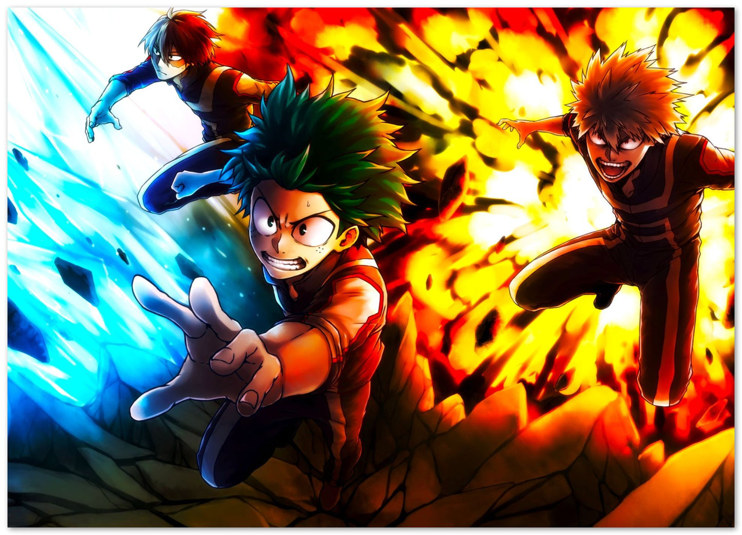 Midoriya, Bakugo and Todoroki - @Wasenglo