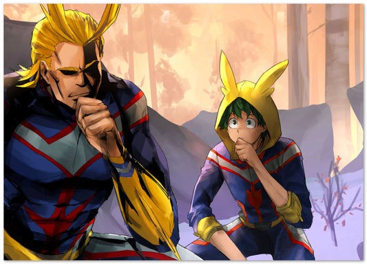 All Might and Midoriya - @Wasenglo