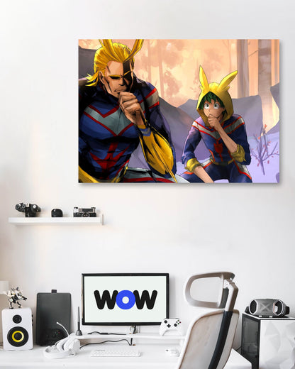 All Might and Midoriya - @Wasenglo