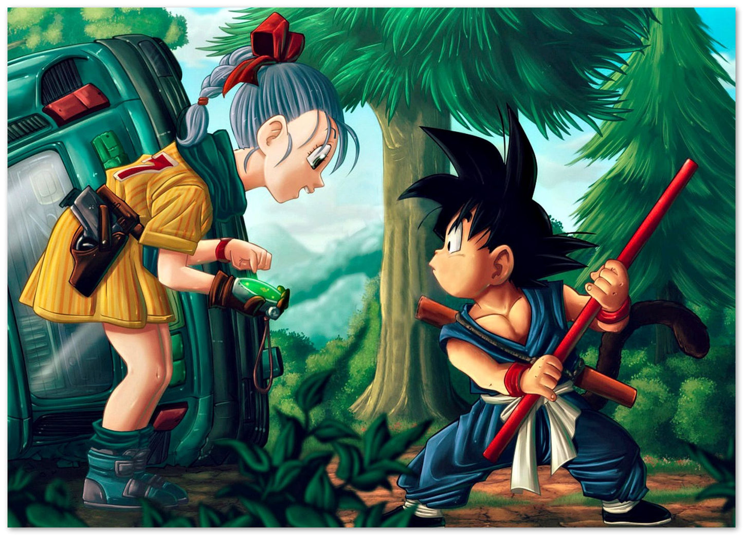 Bulma and Goku - @Wasenglo