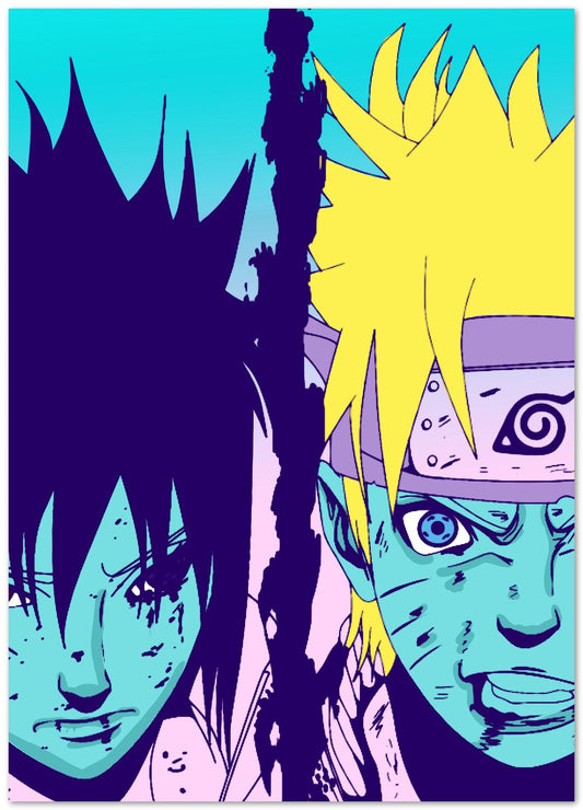 naruto vs sasuke pop art - @beautifulday