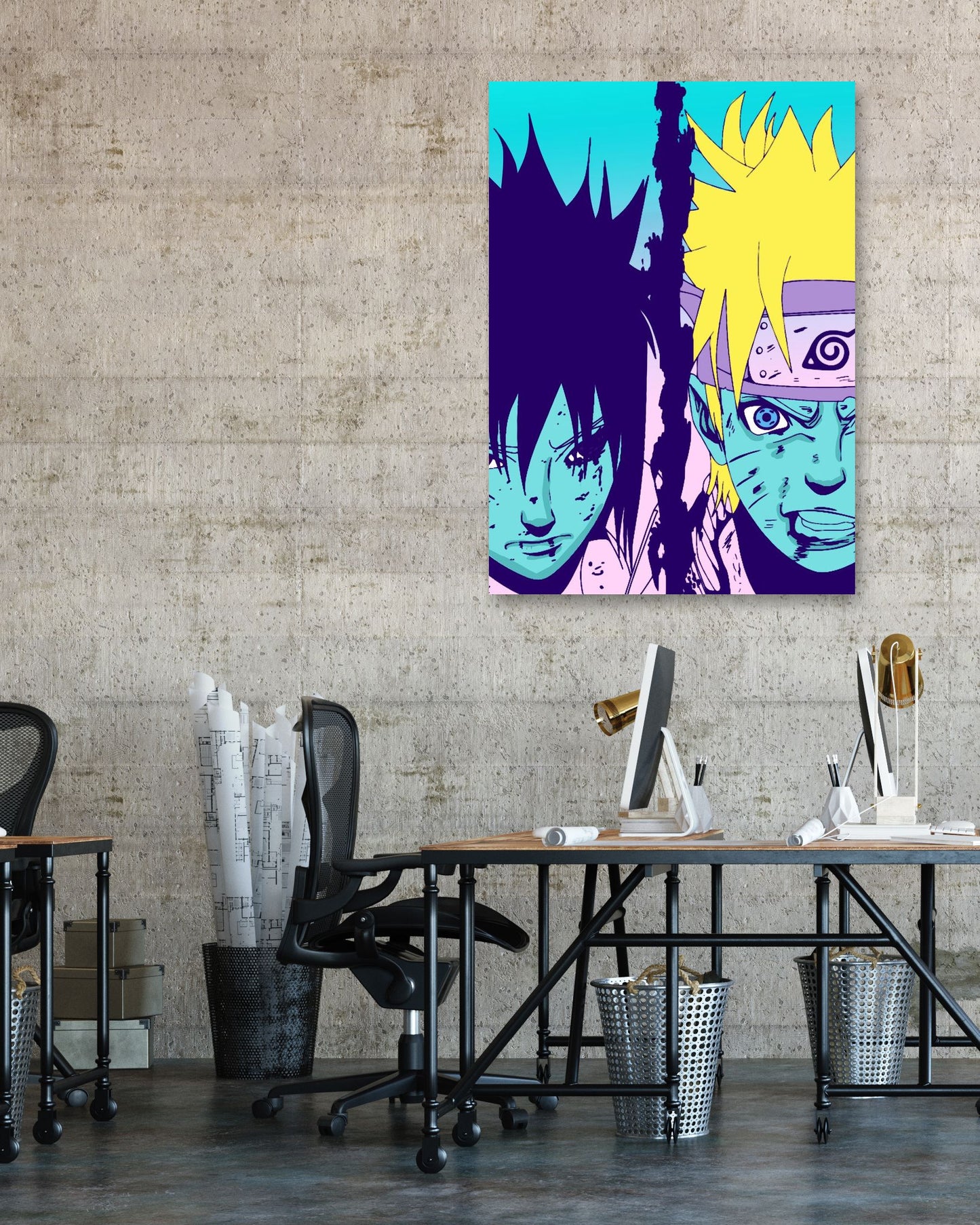 naruto vs sasuke pop art - @beautifulday