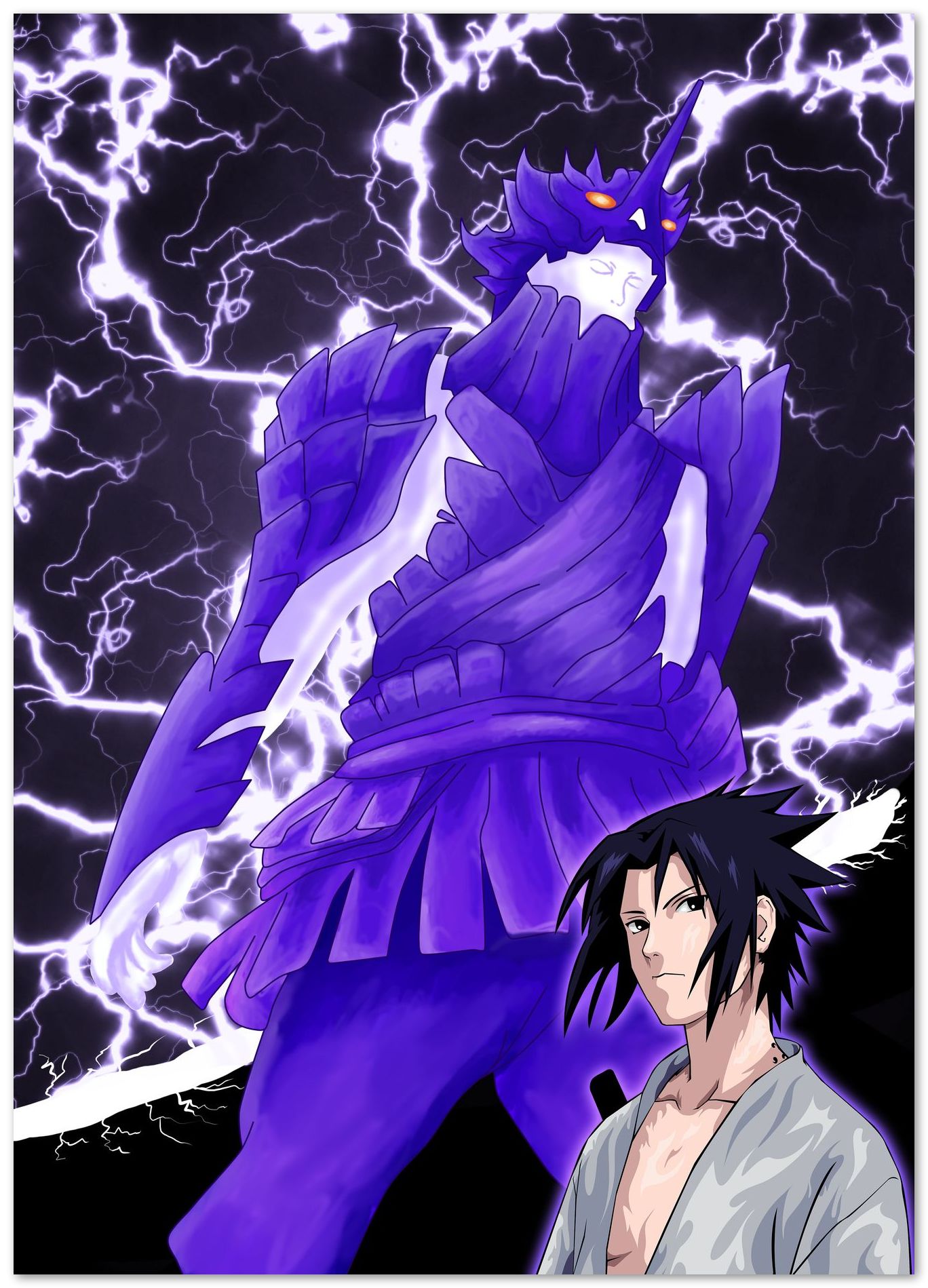 sasuke uchiha the power of susanoo - @beautifulday