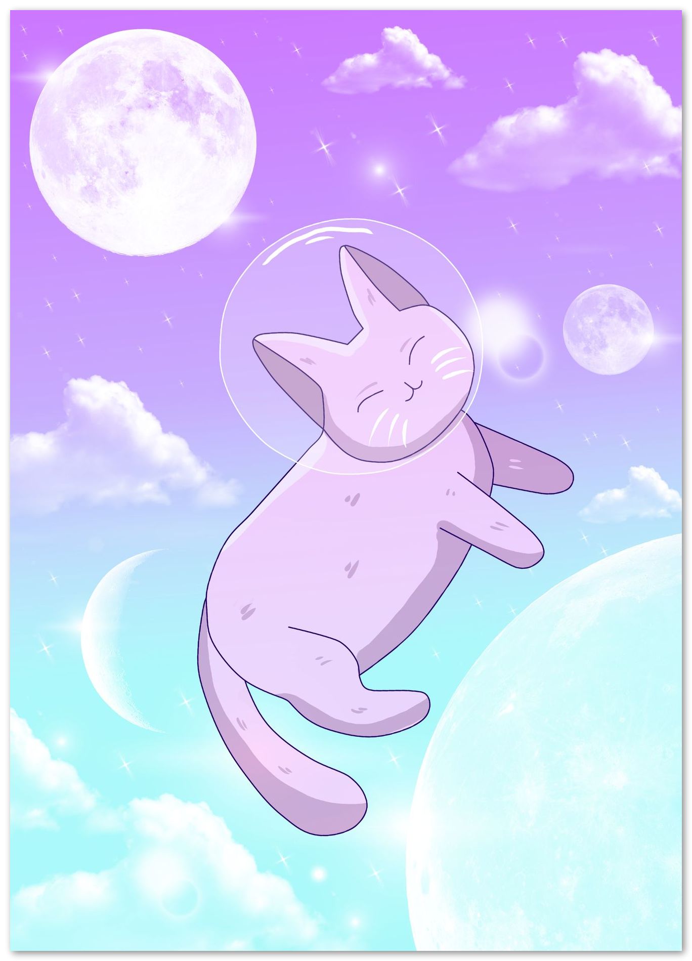 cute cat astronaut - @beautifulday