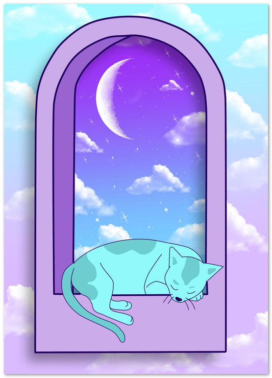 sleeping cat at windows aesthetic - @beautifulday