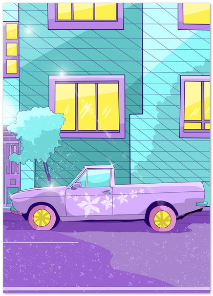 classic car in city pop - @beautifulday