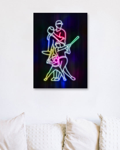 baseball neon sign - @izmo