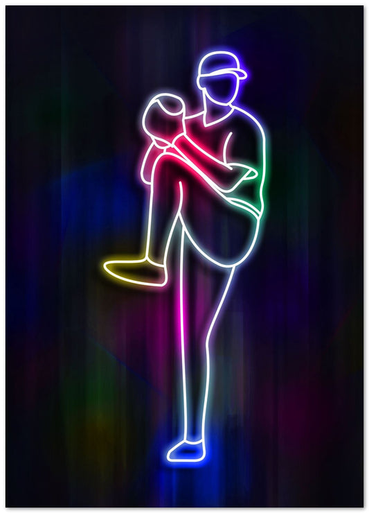 baseball neon art2 - @izmo