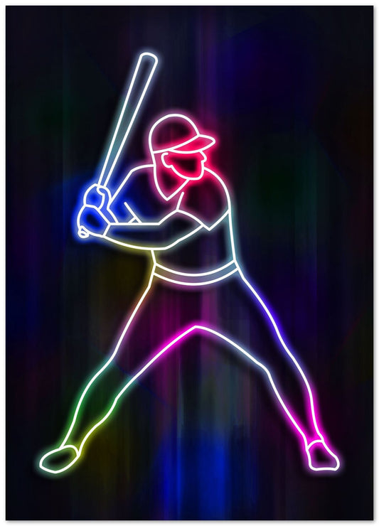 baseball neon art4 - @izmo