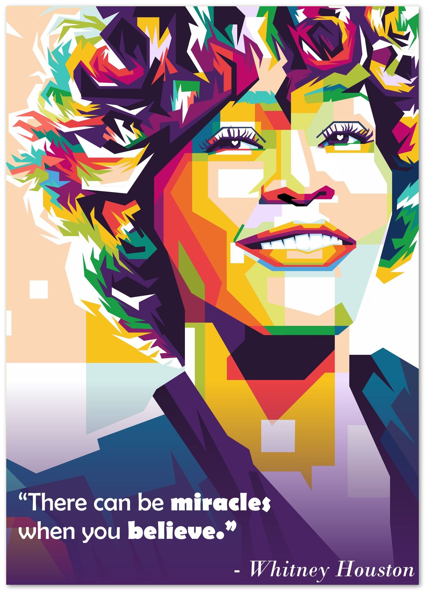 Whitney Houston In Pop Art - @WpapArtist