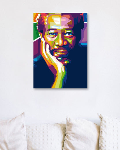 Morgan Freeman Pop Art - @WpapArtist