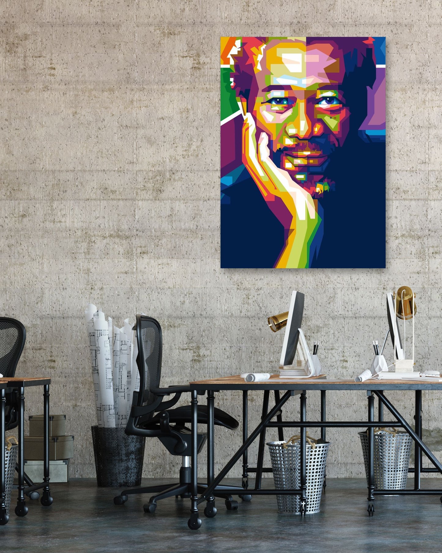 Morgan Freeman Pop Art - @WpapArtist