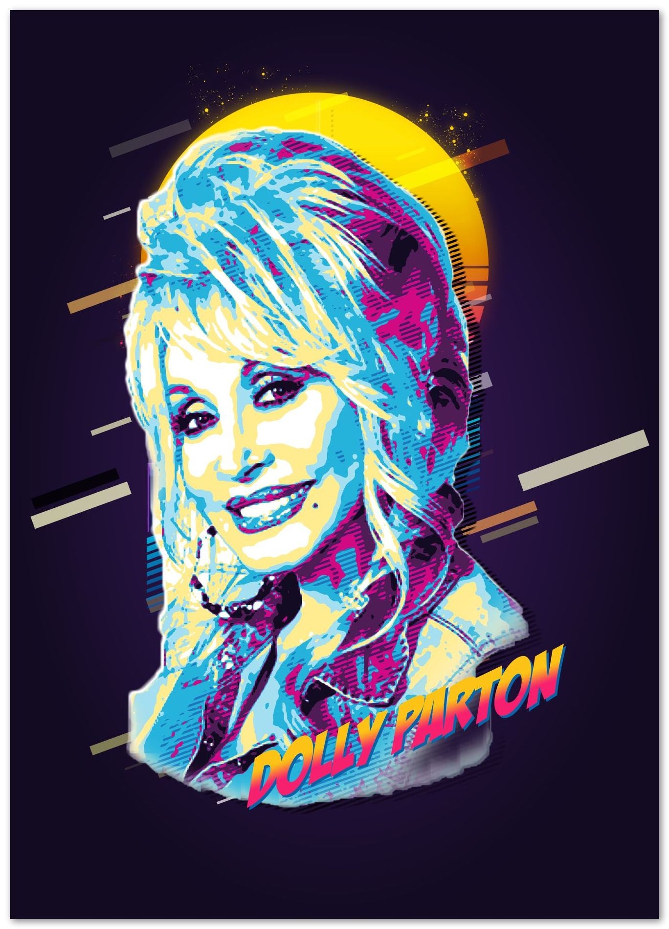 Dolly Parton Pop Art - @WpapArtist