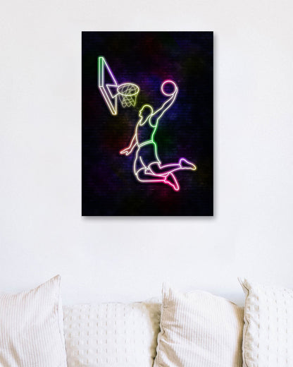 neon basketball art12 - @izmo