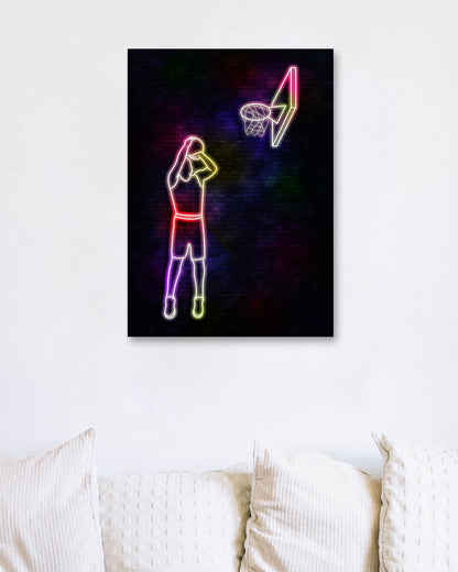 neon basketball art13 - @izmo