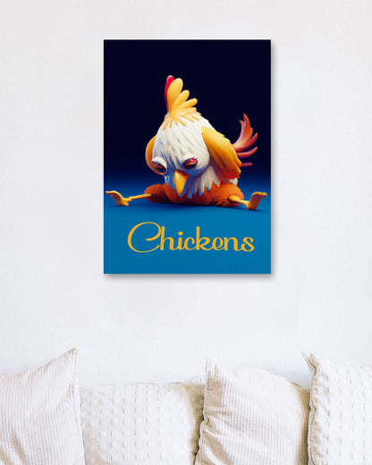 chicken yoga 2 - @elzart