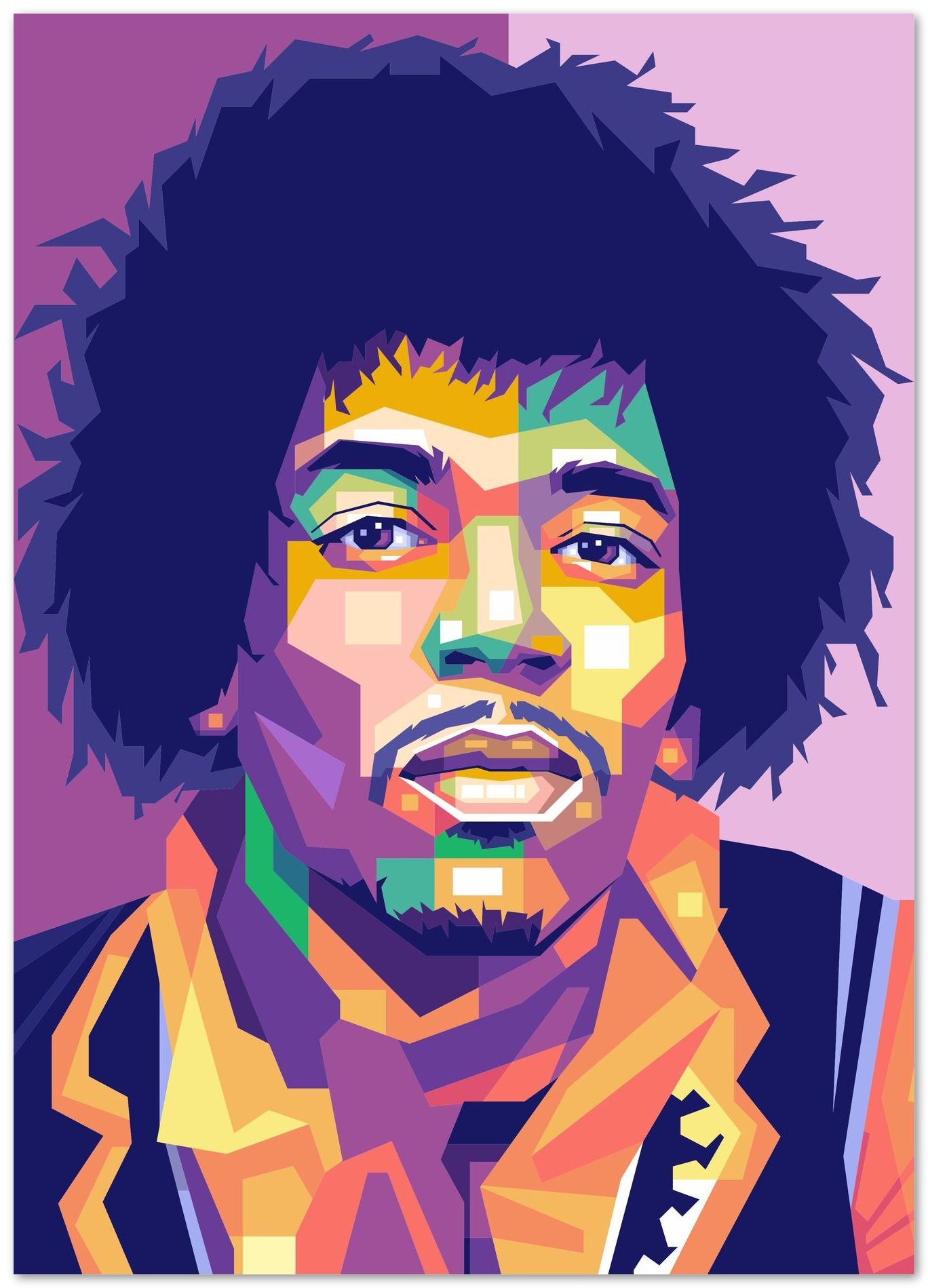 Jimi Hendrix Pop Art - @WpapArtist