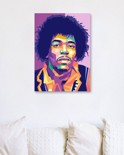 Jimi Hendrix Pop Art - @WpapArtist