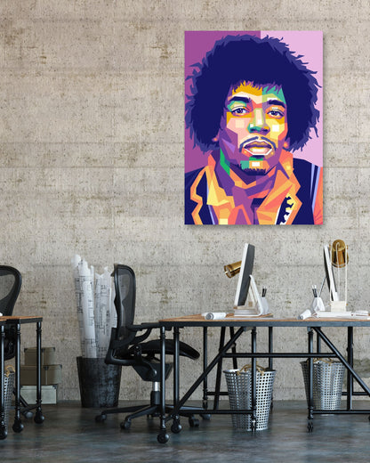 Jimi Hendrix Pop Art - @WpapArtist