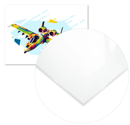 A-10 Warthog in WPAP Illustration - @lintank_popart