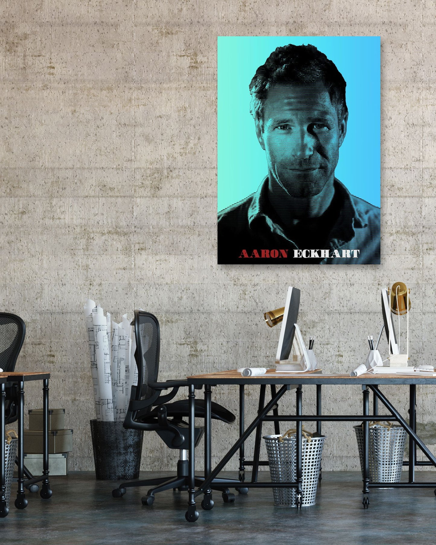 Aaron Eckhart - @MovieArt