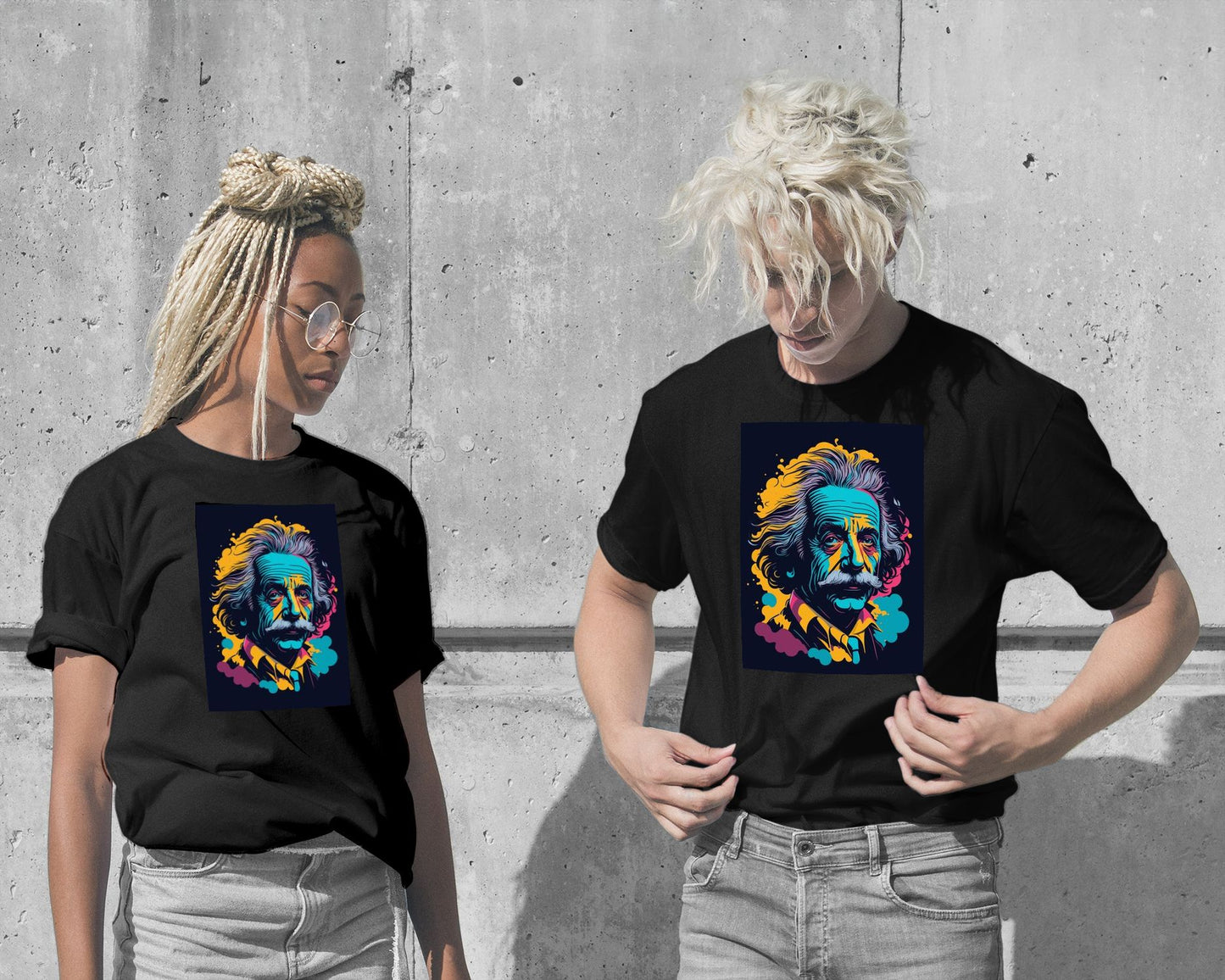 T-Shirt-Albert Einstein Pop Art - @mamazuka-wow.fan