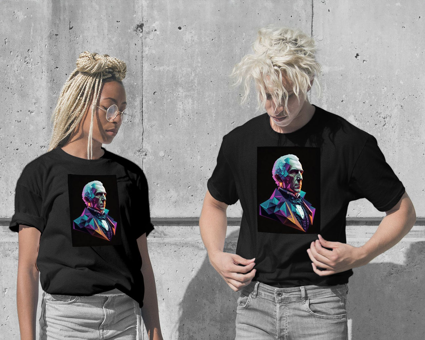 T-Shirt-Alessandro Volta Low Poly - @WpapArtist-wow.fan