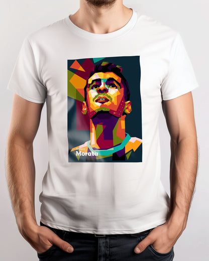 Tee Alvaro Morata in WPAP POP ART - @Mirupop_06