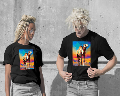 T-Shirt-Animal Camel Pop Art - @GreyArt-wow.fan