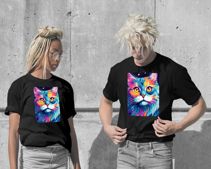 T-Shirt-Animal Cat Pop Art - @GreyArt-wow.fan