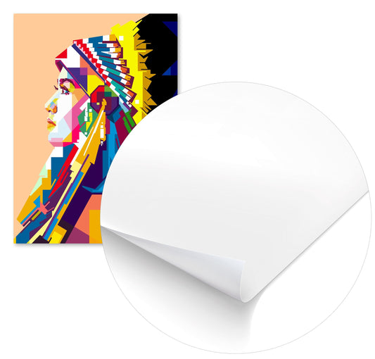 Apache Girl in Pop Art - @WPAPbyiant