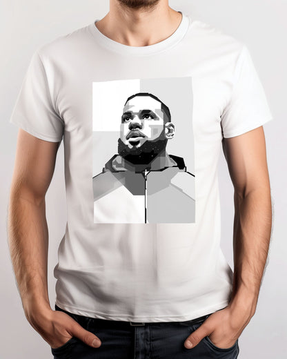 Tee Art LeBron James in Grey - @WPAPbyiant