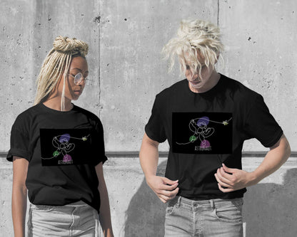 T-Shirt-astro cosmos line - @msheltyan-wow.fan