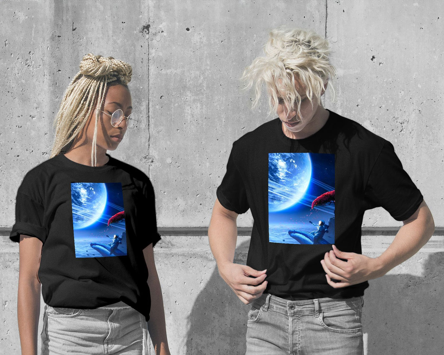 T-Shirt-Astro Shark - @Windriani-wow.fan