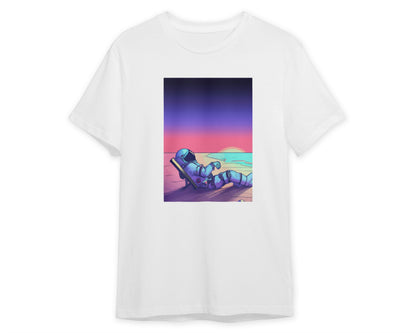 Astronaut Relaxing sunset in beach - @elzart