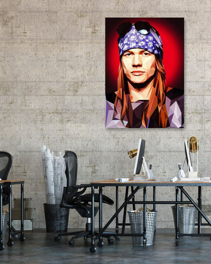 Axl Rose Lowpoly - @YanzGallery