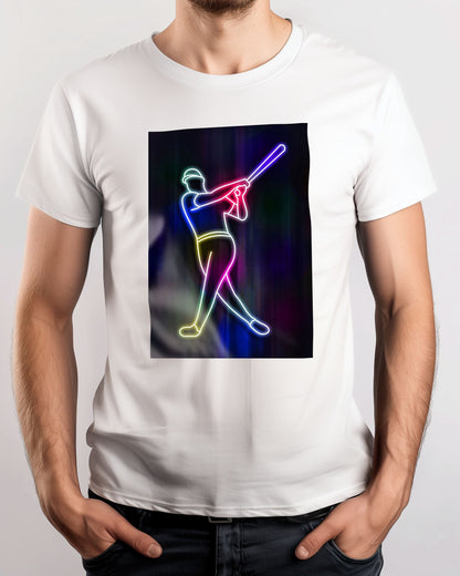 Tee baseball neon art3 - @izmo