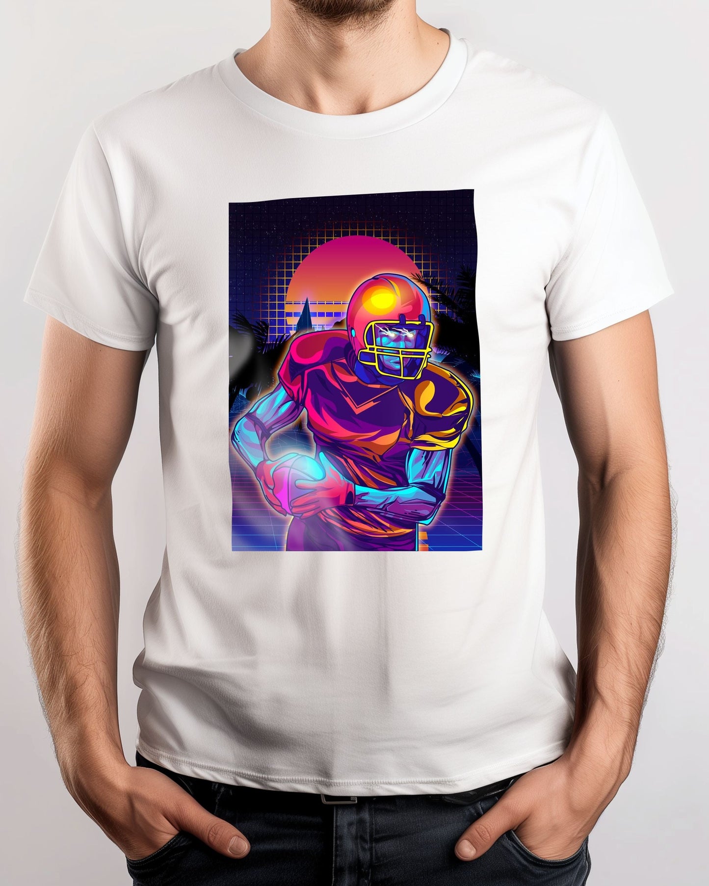 Tee Baseball Retro Synthwave 80s - @IlhamQrov