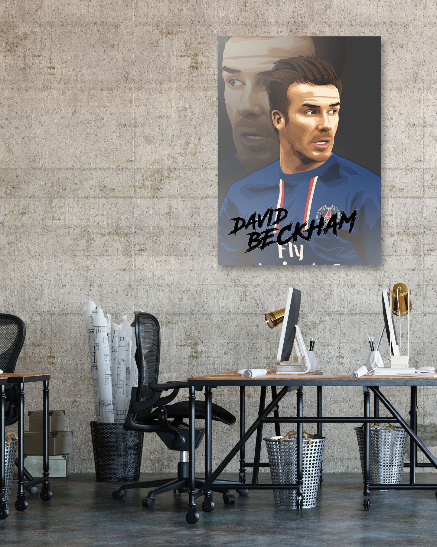 beckham former football player portrait - @wwxy