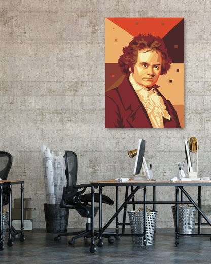 beethoven pop art portrait - @wwxy
