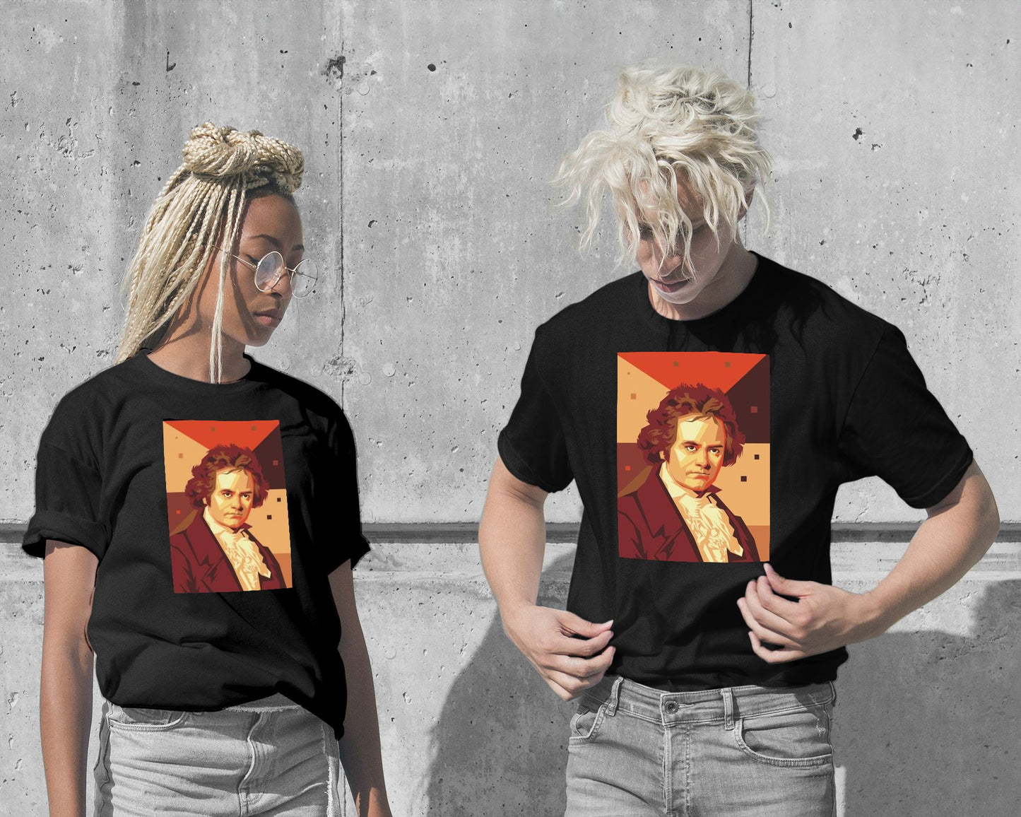 T-Shirt-beethoven pop art portrait - @wwxy-wow.fan