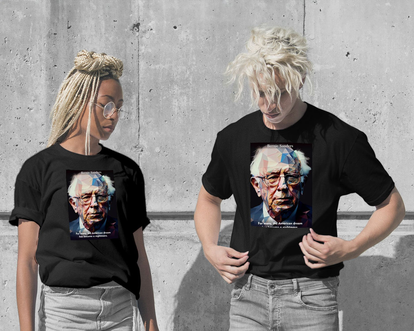 T-Shirt-Bernie Sanders Quotes Low Poly - @WpapArtist-wow.fan