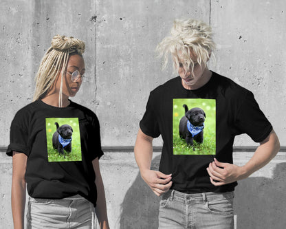 T-Shirt-Black Lab Pup - @chusna-wow.fan