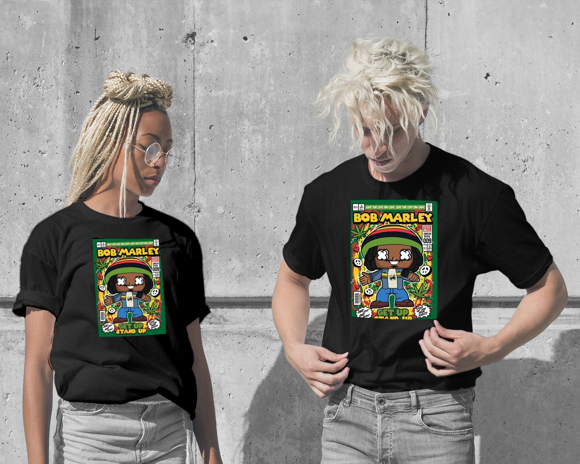 T-Shirt-Bob Marley - @hikenthree-wow.fan