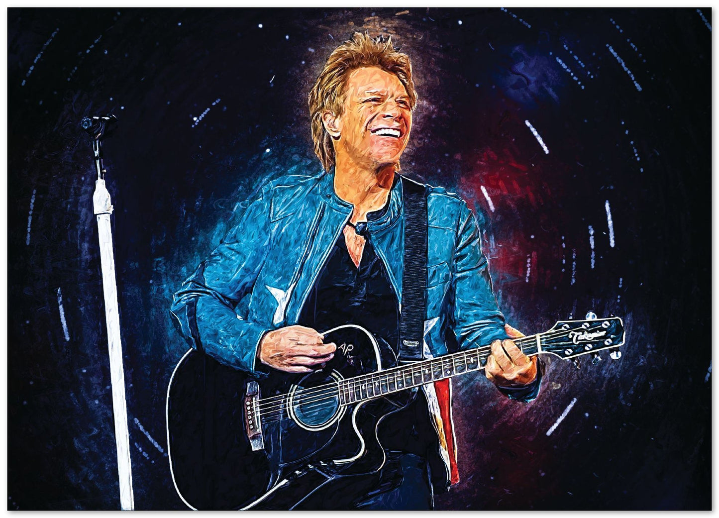 Bon Jovi With Guitar - @Masahiro_art