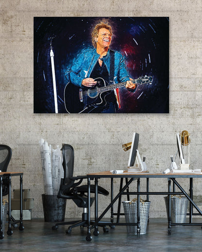 Bon Jovi With Guitar - @Masahiro_art