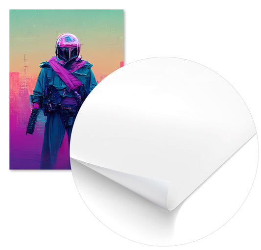Bounty hunter vapor wave colorful - @SanDee15